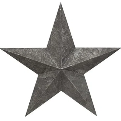 Homegifo *galvanized Barn Star 18" In Gray