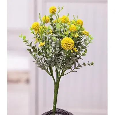 Homegifo Garden Bliss Bush 10" In Yellow