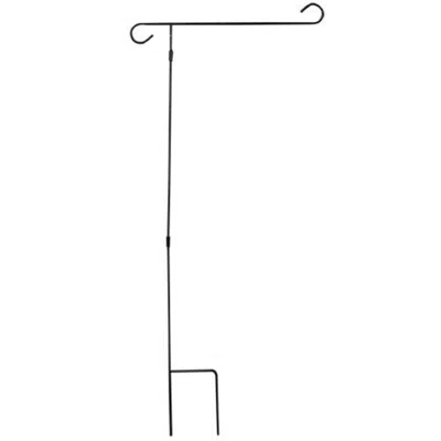 Homegifo Garden Flag Stake Unassembled (3pc) In Black