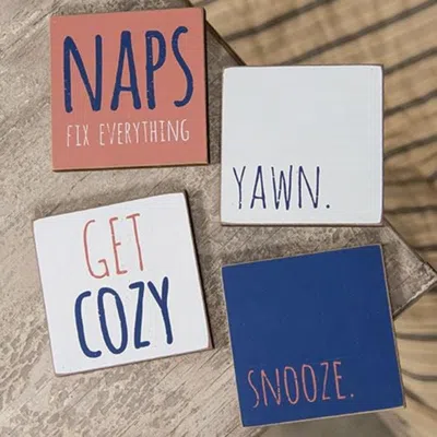 Homegifo *get Cozy Square Block 4 Asstd. In Multi