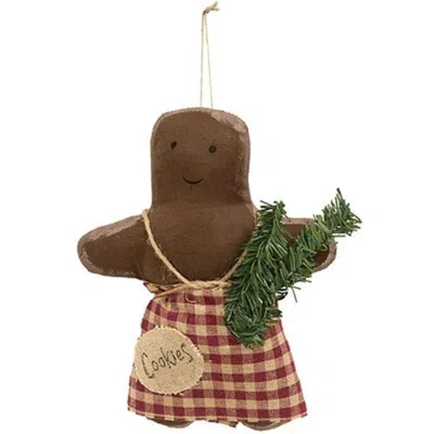 Homegifo *gingerbread Girl Ornament In Brown