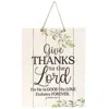 Homegifo Gather Here With Grateful Hearts Vertical Pallet Board Rope Sign