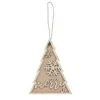 Homegifo Glittered Merry Snowflake Christmas Tree Ornament