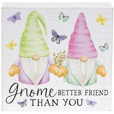 Homegifo *gnome Better Friend Than You Box Sign In Multi