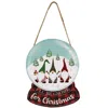 Homegifo *gnome Trio Wooden Snow Globe Ornament