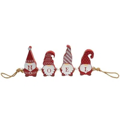 Homegifo *gnomes Noel Standing Garland In Red