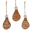 Homegifo Gobble Til You Wobble Turkey Leg Ornament 3 Asstd.