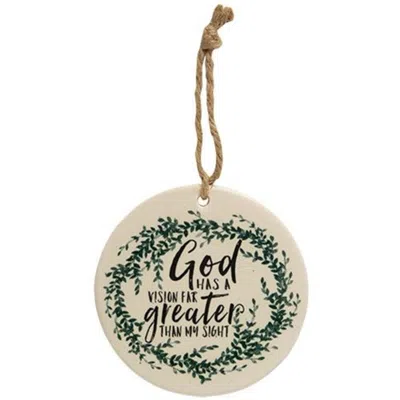 Homegifo *god Has A Vision Ceramic Ornament In Green