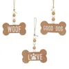 Homegifo Good Dog Beaded Bone Ornament 3 Asstd.