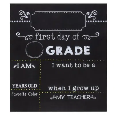 Homegifo Gradeschool Milestones Chalkboard In Black