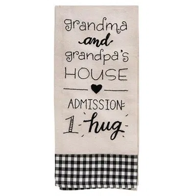 Homegifo Grandma & Grandpa's House Dish Towel In Neutral
