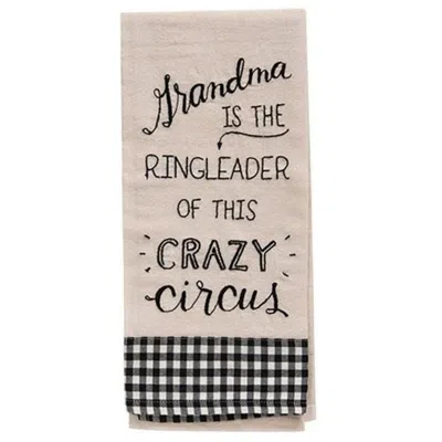 Homegifo Grandma Is The Ringleader Dish Towel In Neutral