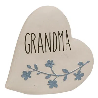 Homegifo *grandma Resin Heart Plaque In White