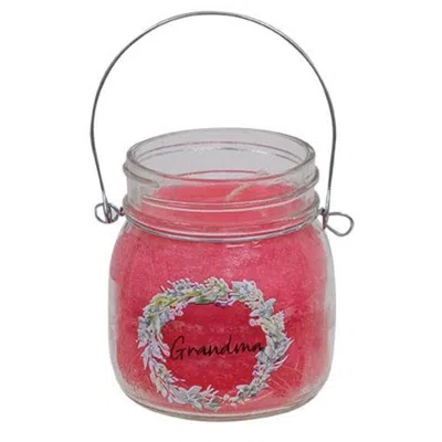 Homegifo Grandma Wreath Jar Candle 6oz Strawberry Lemonade