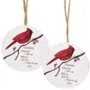 Homegifo Grandma/grandpa Round Cardinal Ornament 2 Asstd.