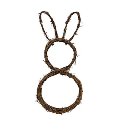 Homegifo Grapevine Wall Bunny In Brown