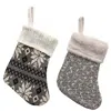 Homegifo *gray & White Mini Stocking 2 Asstd