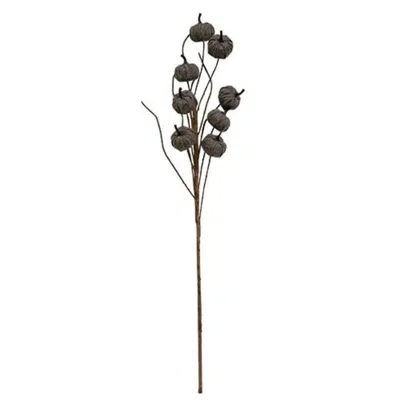 Homegifo *gray Burlap Pumpkin Pick 30.5"
