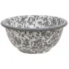 Homegifo Gray Splatter Enamelware Cereal Bowl