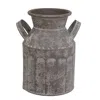 Homegifo Graywashed Metal Milk Can