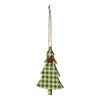 Homegifo *green Plaid Christmas Tree With Star Ornament