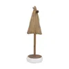 Homegifo *green Ticking Stripe Christmas Tree On Base 13"