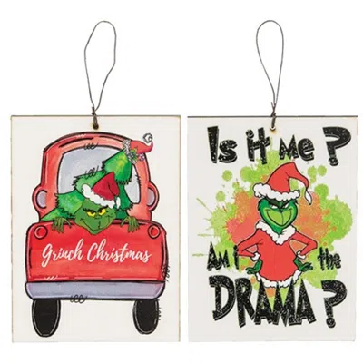 Homegifo Grinch Christmas Ornament 2 Asstd. In Multi