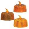Homegifo Grungy Pumpkin Tealight 3 Asstd.