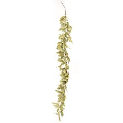 Homegifo *halcyon Leaf Garland 6ft In Green