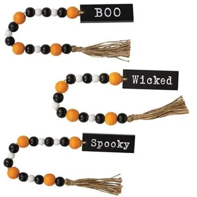 Homegifo *halloween Beaded Garland With Tassel 3 Asstd. In Multi