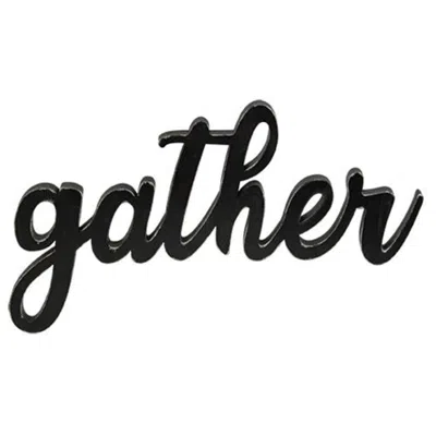 Homegifo *hanging Black Script Gather Sign
