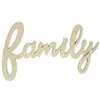 Homegifo *hanging Ivory Script Family Sign