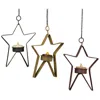 Homegifo Hanging Whimsical Tealight Star - Timer - 3 Asst