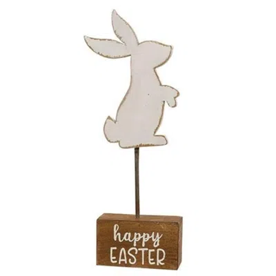 Homegifo *happy Easter Bunny Pedestal In Multi