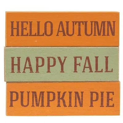 Homegifo Happy Fall Skinny Mini Block 3 Asstd.