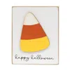 Homegifo Happy Halloween Candy Corn Block