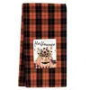 Homegifo Happy Halloween Sunflower Jack & Crow Dish Towel