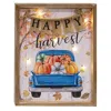 Homegifo *happy Harvest Truck Wood Sign W/led Lights