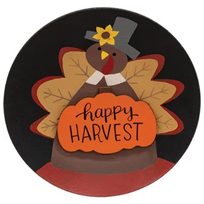 Homegifo Happy Harvest Turkey Plate In Multi