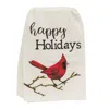 Homegifo Happy Holidays Cardinal Dish Towel