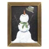 Homegifo Happy Snowman Framed Print