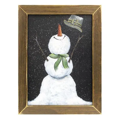 Homegifo Happy Snowman Framed Print