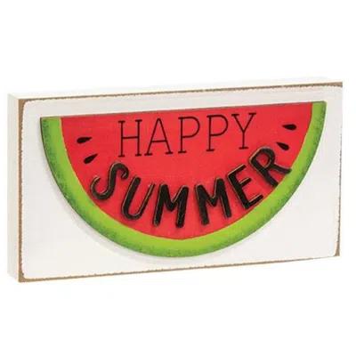 Homegifo ^happy Summer Watermelon Block In Multi