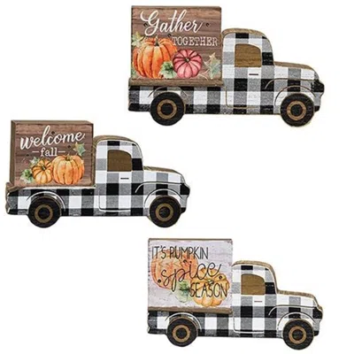 Homegifo *harvest Truck With Led Light 3 Asstd. In Black
