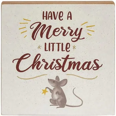 Homegifo Have A Merry Little Christmas Mouse Box Sign In Multi