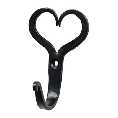 Homegifo Heart Hook 3" In Black