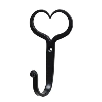 Homegifo Heart Hook 4-1/4" In Black