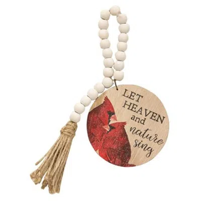 Homegifo Heaven & Nature Cardinal Beaded Tag Ring In Multi