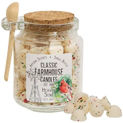 Homegifo Heaven Sent Soy Gumdrop Melts Jar W/spoon In White