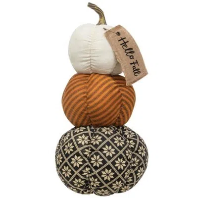 Homegifo Hello Fall Stuffed Pumpkin Stack In Multi